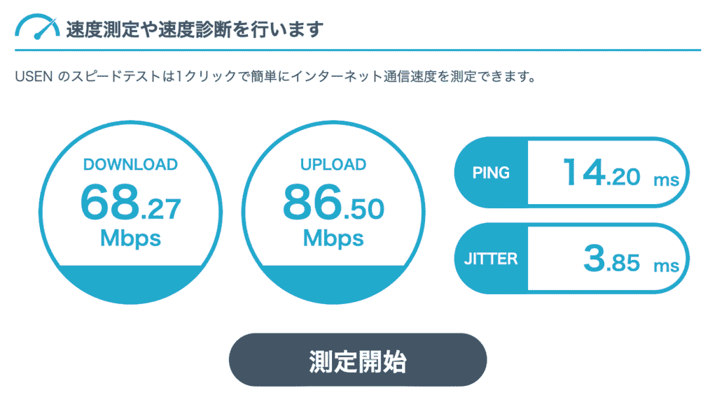 Wi-Fiスピード