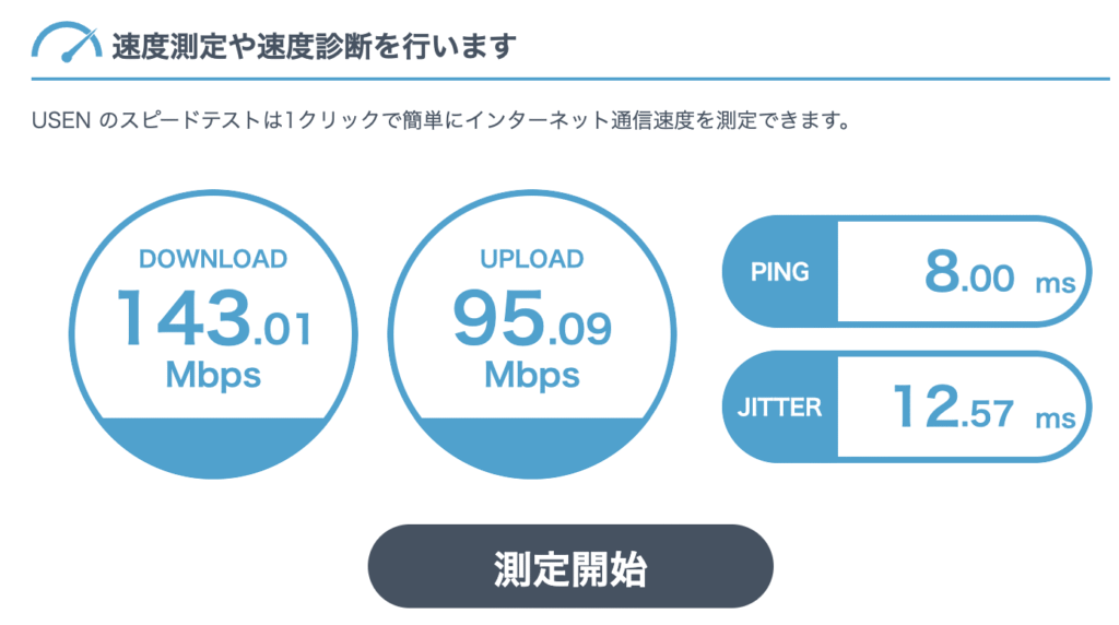 Wi-Fiスピード