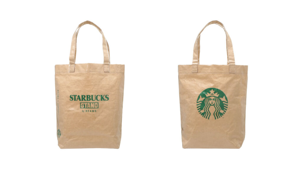 〈STARBUCKS STAND by BEAMS〉LOGO PVC ショッパートート