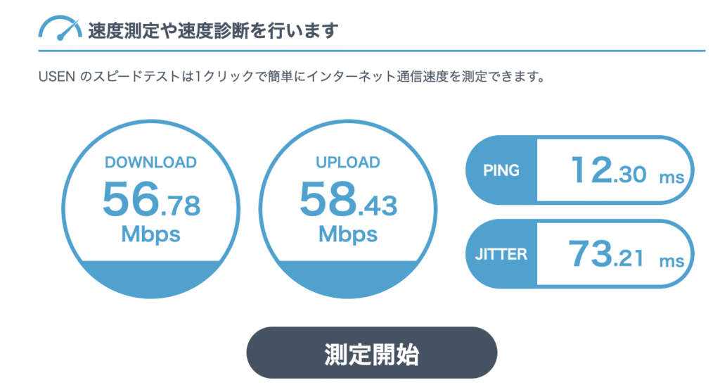 Wi-Fiスピード