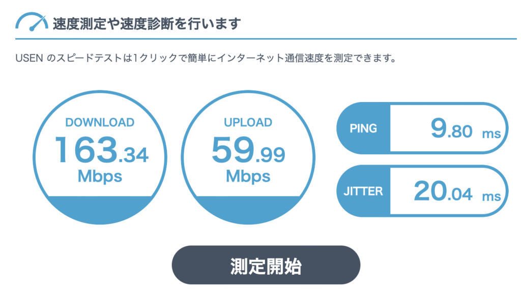 Wi-Fiスピード
