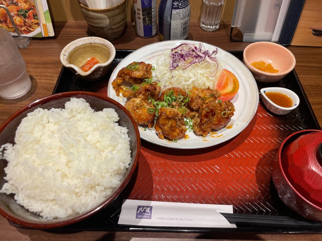 甘からだれの鳥唐揚げ