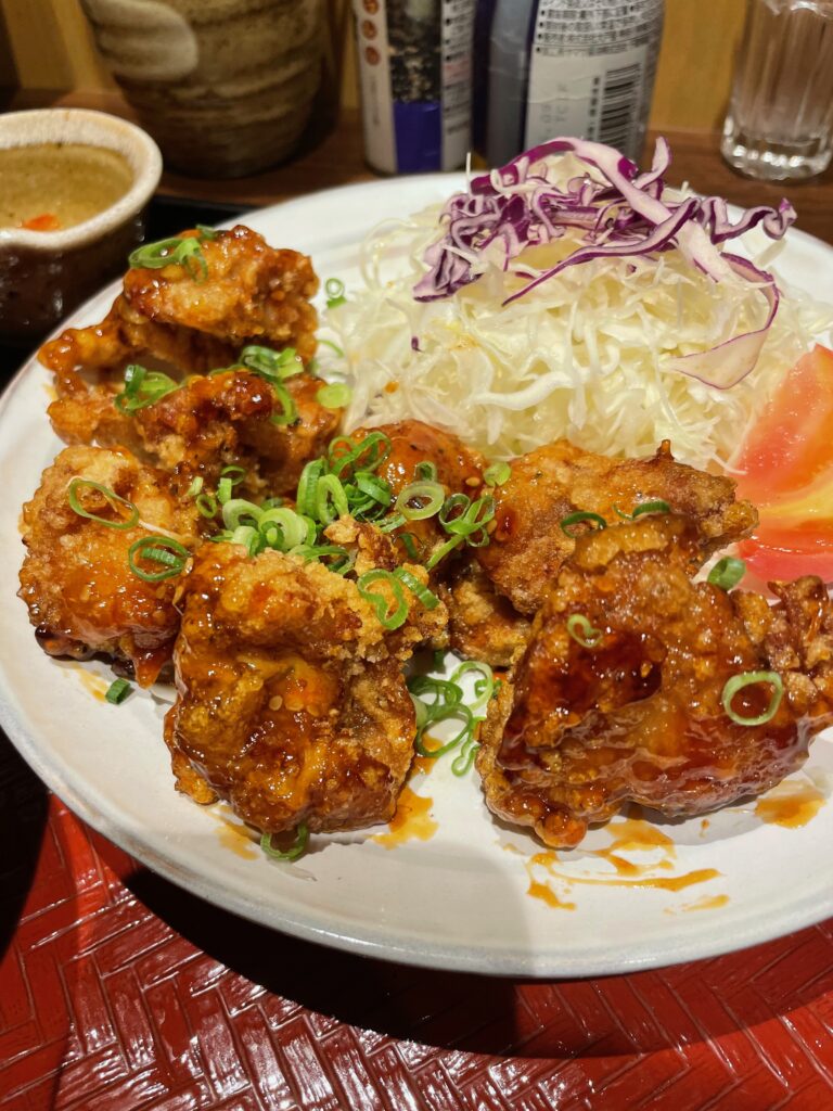 甘からだれの鳥唐揚げ