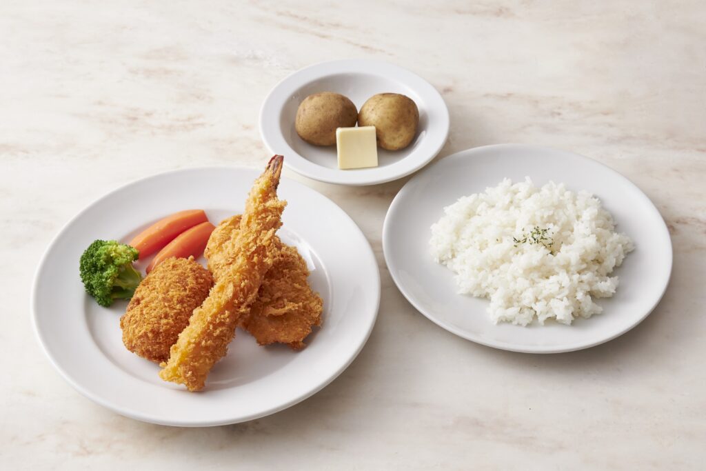 ミックスフライ定食